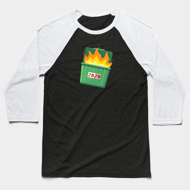 2020 Dumpster Fire Baseball T-Shirt by TipsyCurator